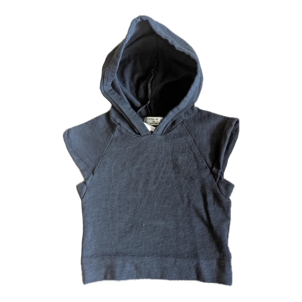 1+ in the family NWT peppo sleeveless hoodie 12mos charcoal 1 plus in the family